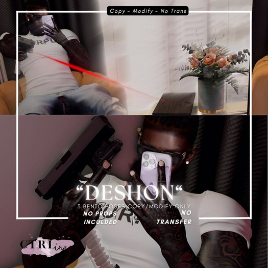 CTRL - "Deshon" Bento Pose Pack