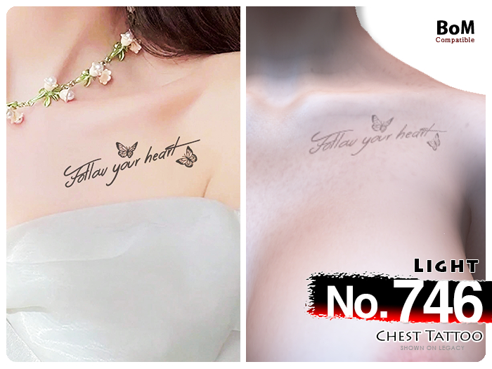 (Chest Tattoo) No.746 Light