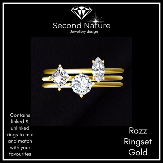 SNJ Razz Ring Set Gold ADD!