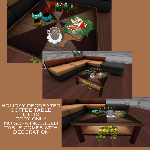 Holiday Decorative Coffee Table