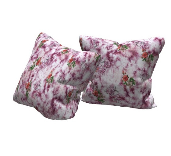 Pillows with Beautiful Flowers two Pillows Attached