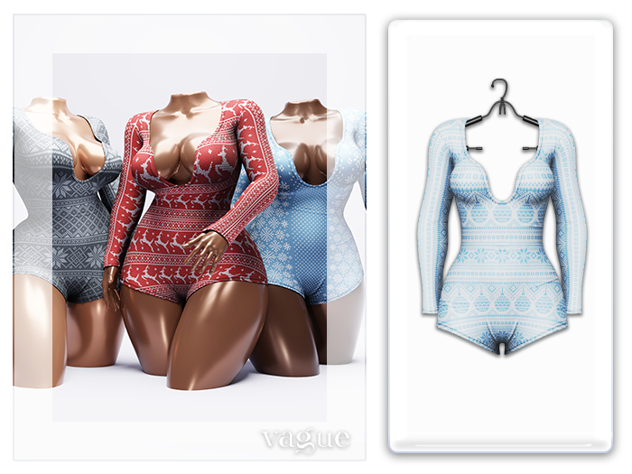 Vague. Holiday Onesie V2 - Ornaments -