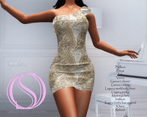 Originality styling Helen dress riche sequin cream