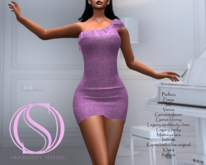 Originality styling Helen dress sequin pink