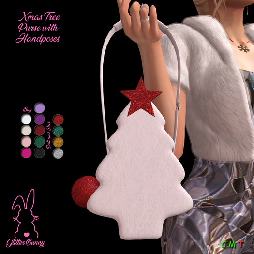*Glitter Bunny* Rika Xmas Tree Purse