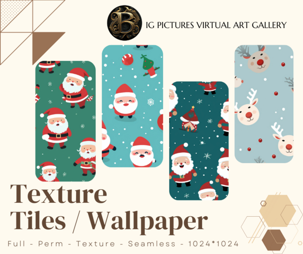 Big Pictures - WallPaper - cute christmas Set 2
