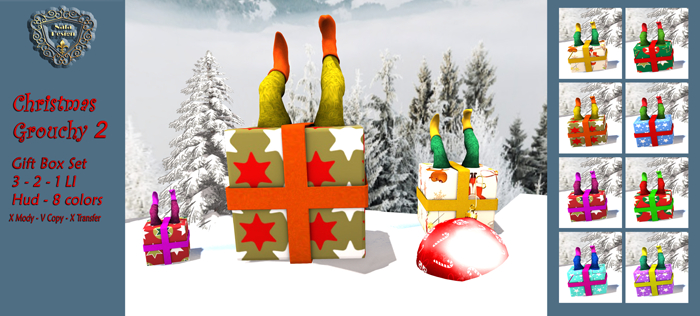 Nala Designs -  XMAS Grouchy Gift BOX