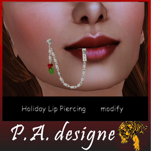 Christmas  Lip Piercing 