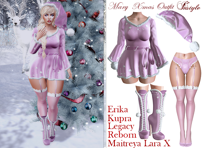 PROMO!! InStyle * Mary Xmas Outfit *Pink