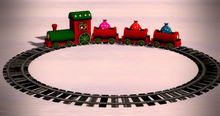 Working Toy Train Circles Track, Mesh, Copy, Mod 