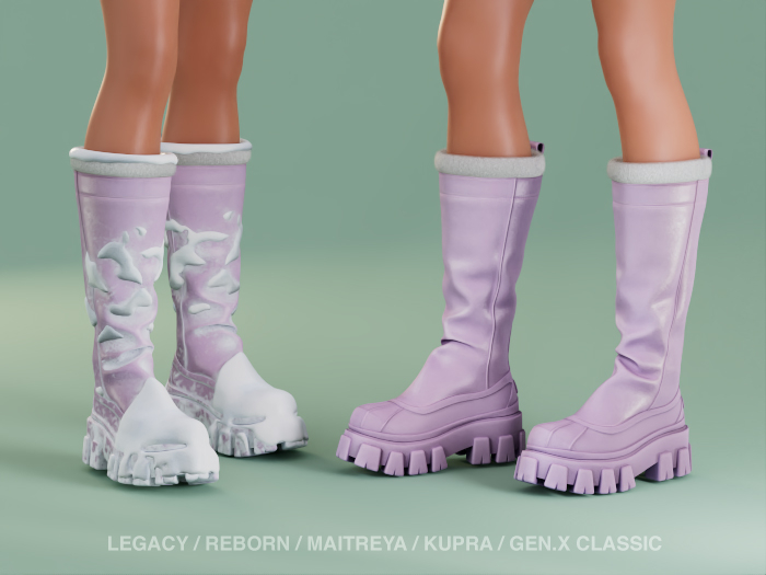 $NT Snowday Boots LILAC