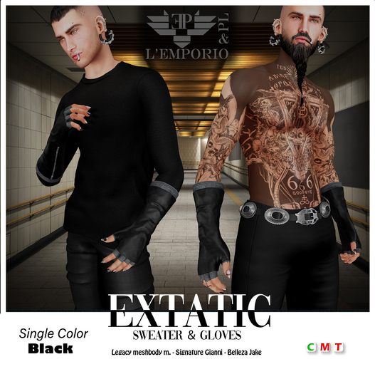 L'Emporio&PL::*Extatic*::Sweater&Gloves  -BLACK-