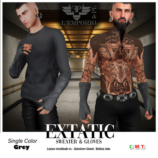 L'Emporio&PL::*Extatic*::Sweater&Gloves  -GREY-