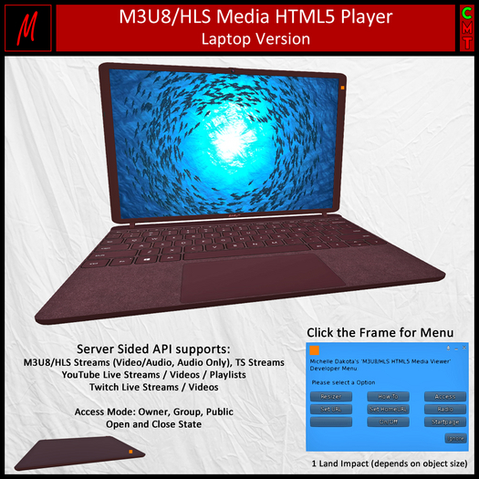M3U8/HLS Media Viewer HD - Laptop Version