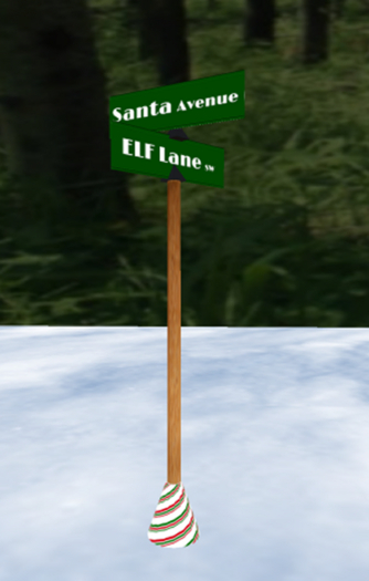 gingerbread  street sign