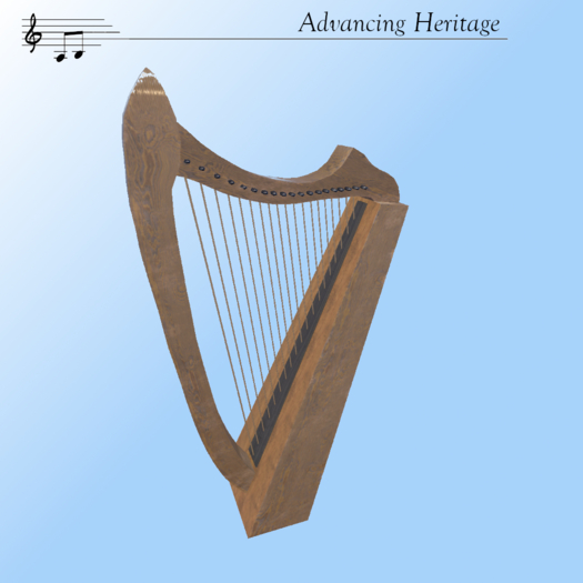 Gothic Harp aged AH
