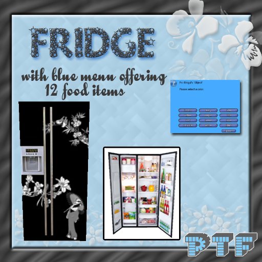 Fridge (Asian) Functioning *Offers 12 Food Items*