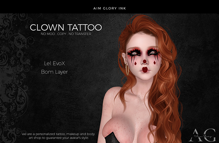 .: AG Ink :.  Clown Tattoo