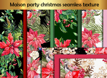 Maison party christmas seamless texture