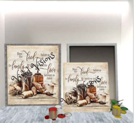 Bless the Food Painting Frames