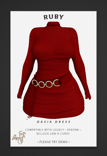 !The LIEGE! - Dasia Dress RUBY