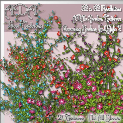 P3D ADAs Garden Flowering Shrub Leaf Style 2