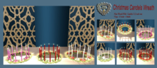 Nala Designs - Christmas Decor - Wreath With Candels