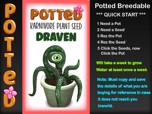 Potted: Karnivore Plant Seed: Draven