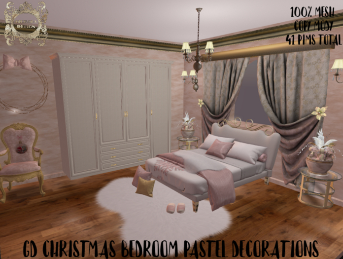 GD CHRISTMAS BEDROOM PASTEL DECORATIONS