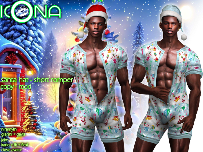 ICONA / SHORT ROMPER / SANTA PACK -10