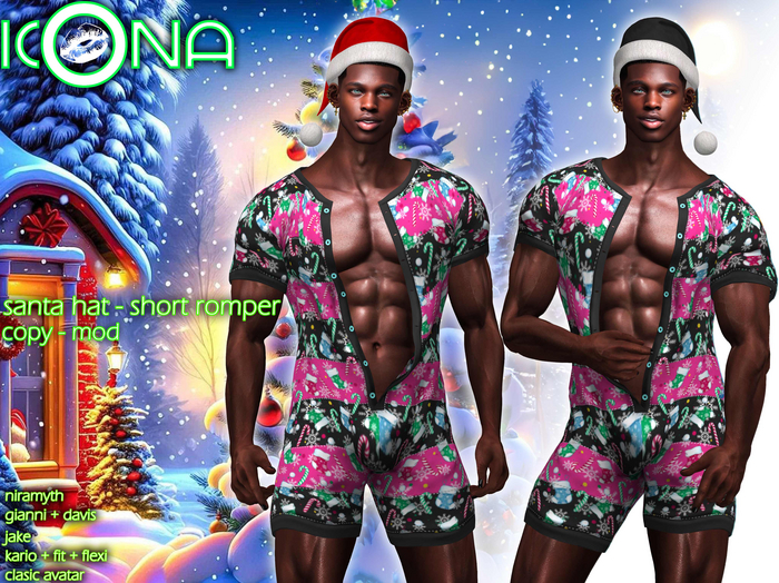 ICONA / SHORT ROMPER / SANTA PACK -8