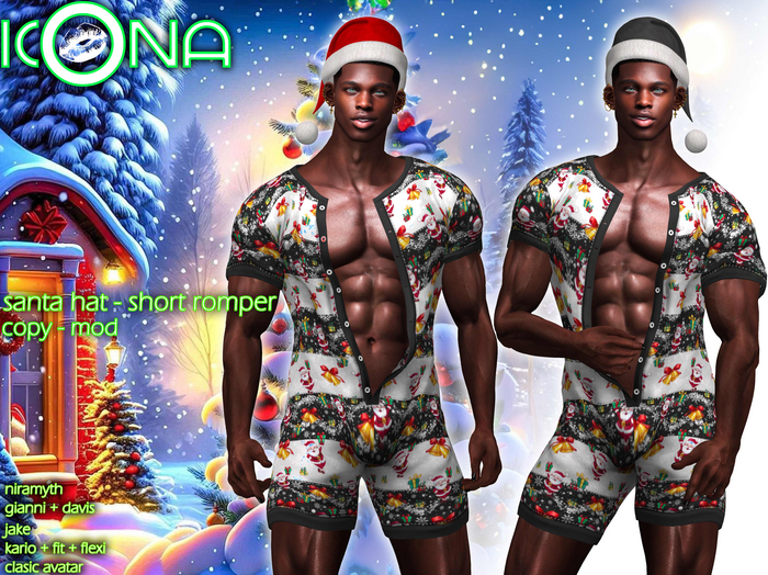ICONA / SHORT ROMPER / SANTA PACK -7