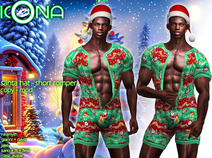 ICONA / SHORT ROMPER / SANTA PACK -4