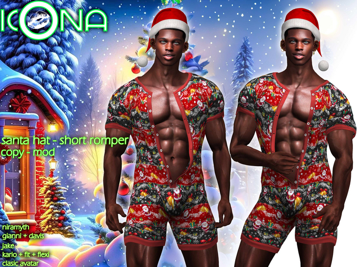 ICONA / SHORT ROMPER / SANTA PACK -3