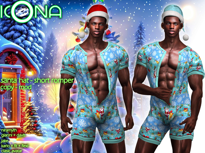 ICONA / SHORT ROMPER / SANTA PACK -1