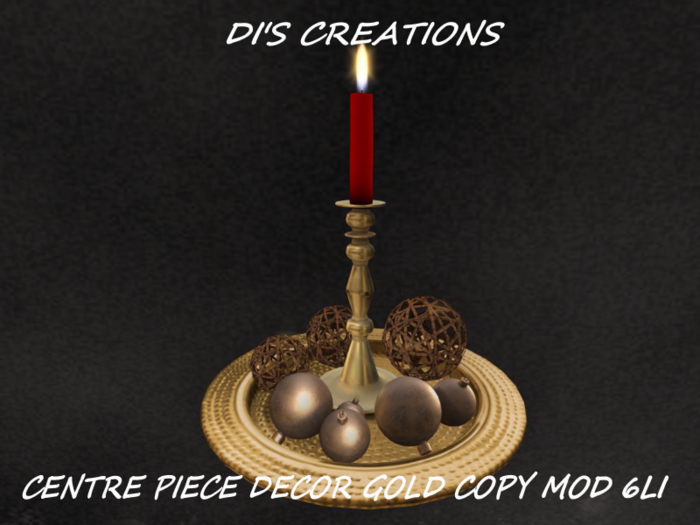 CENTRE PIECE DECOR GOLD