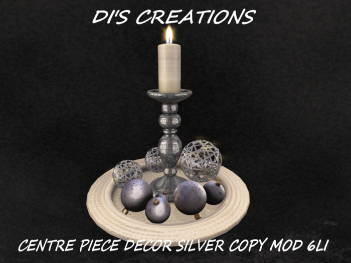 CENTRE PIECE DECOR SILVER