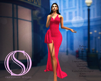 Originality stiling formal dress Flo berry