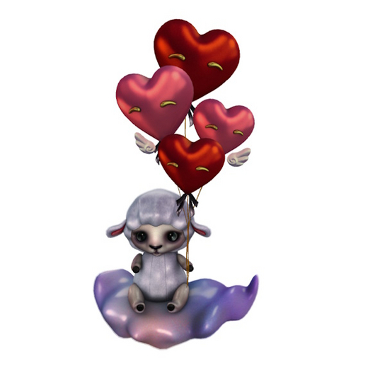 1. YOKAI - Tiny Love GACHA - Love Clouds Lamb RARE