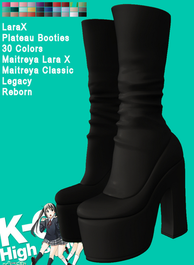 KO-H Lara X Plateau Booties ColorPack
