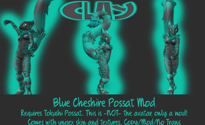 -CLAY- Blue Cheshire Possat Mod