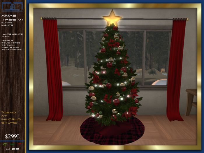 Christmas Tree Fir - White Lights V1