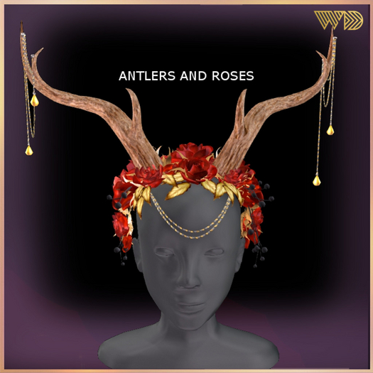 WAD DESIGNS ANTLERS AND ROSES