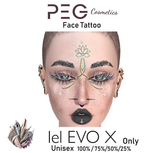 Peg Cosmetics Lotus Tattoo Lel EvoX 4 diffrent intensitives