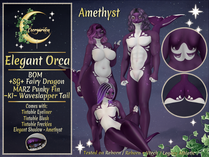 •ᴇᴠᴇʀɢᴀʀᴅᴇɴ• Elegant Orca Amethyst