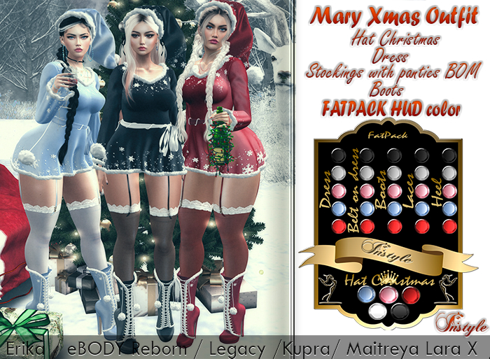 PROMOTION !! InStyle * Mary Xmas Outfit *FATPACK