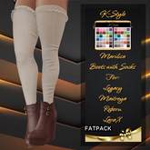 [K-Style] MARILISA BOOTS WITH SOCKS - FATPACK