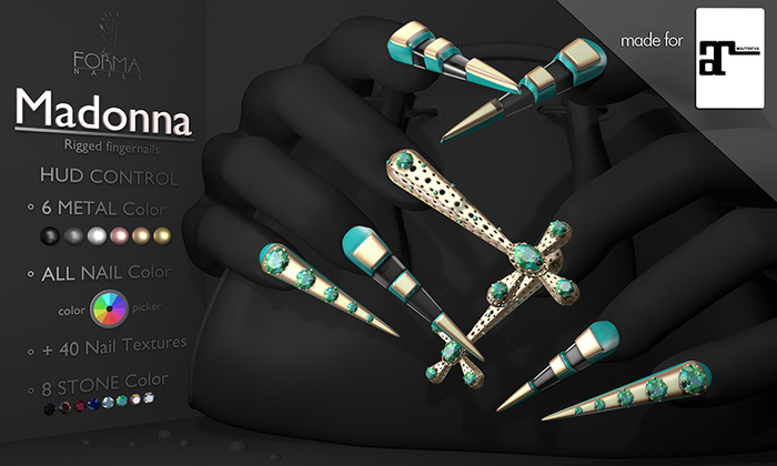 [FORMANAILS] NAILS - | Maitreya Nails | - | MADONNA Nail | - | Bento Nails | Rigged Nails 