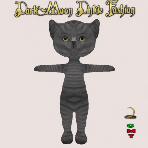 *DarkMoon Dinkie Fashion Wolf Grey Skin