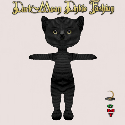 *DarkMoon Dinkie Fashion Wolf Black Skin